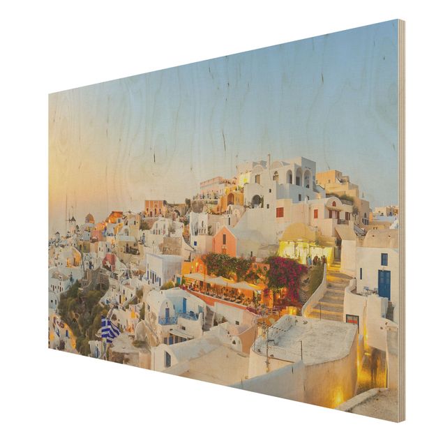 quadros para parede Bright Santorini