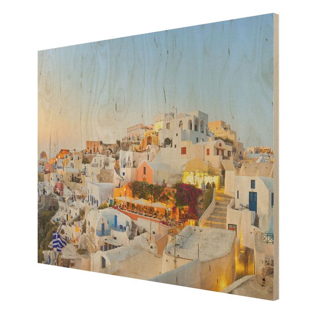 quadros para parede Bright Santorini