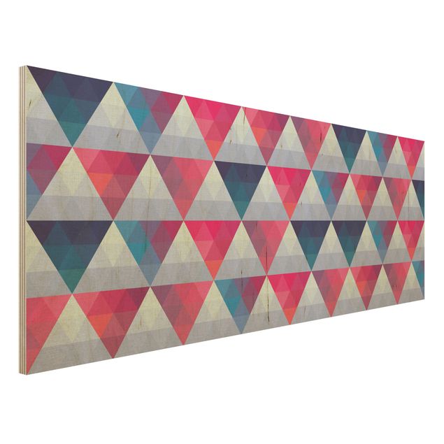 decoraçao para parede de cozinha Triangle Pattern Design