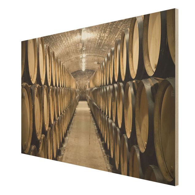 quadro de madeira para parede Wine cellar
