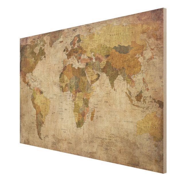 Quadros decorativos World map