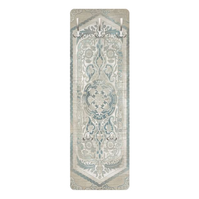 Cabide parede branco Wood Panels Persian Vintage IV