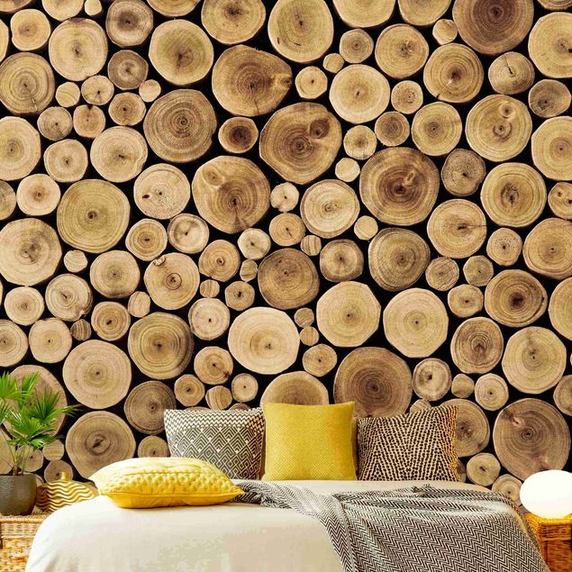 papel de parede moderno Homey Firewood