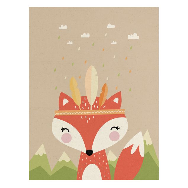 Quadros vermelhos Forest Fox