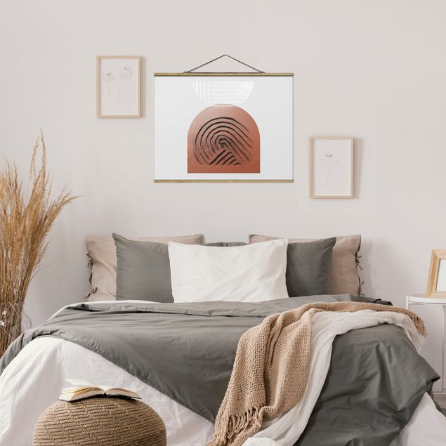 quadros modernos para quarto de casal Indigenous Clay Geometry