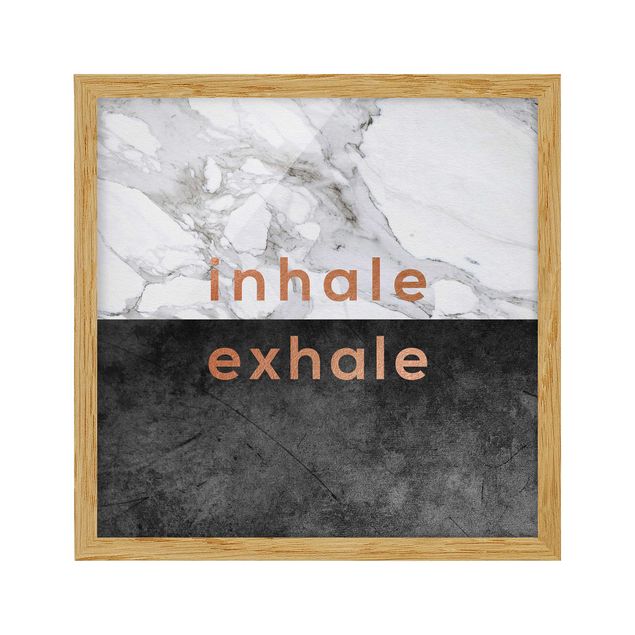 Quadros famosos Inhale Exhale Copper And Marble