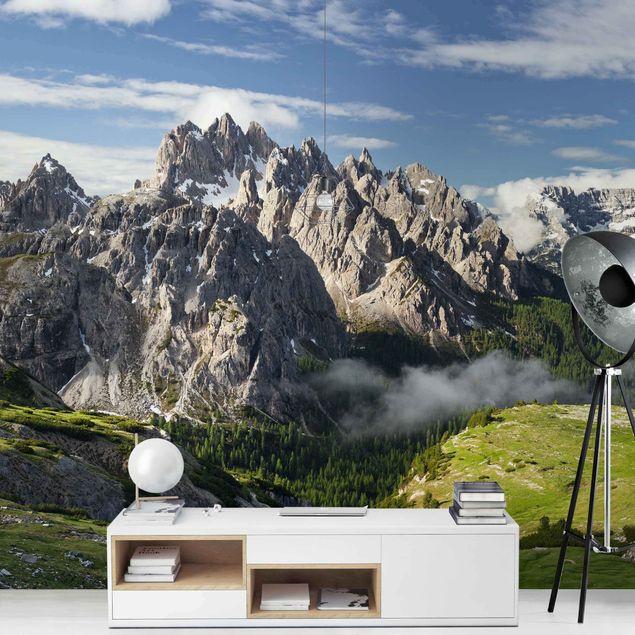 papel de parede moderno para sala Italian Alps