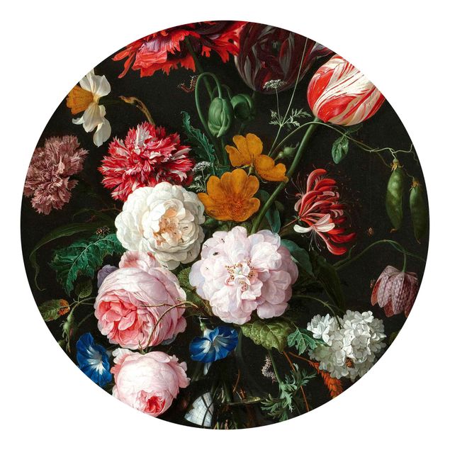 papel de parede moderno para sala Jan Davidsz De Heem - Still Life With Flowers In A Glass Vase