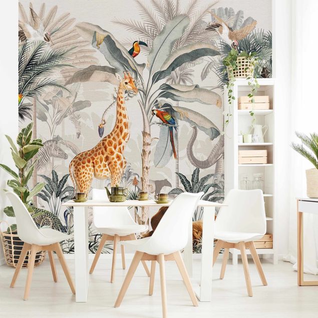 Papel de parede girafas Jungle Jive