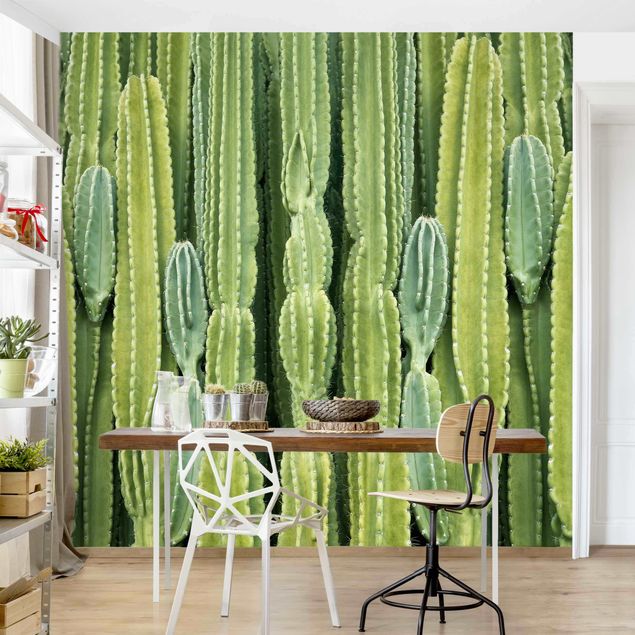 papel de parede moderno para sala Cactus Wall