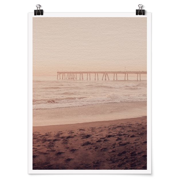 quadro decorativo mar California Crescent Shaped Shore