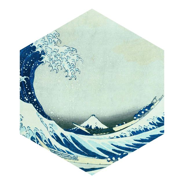 Papel de parede praia Katsushika Hokusai - The Great Wave At Kanagawa