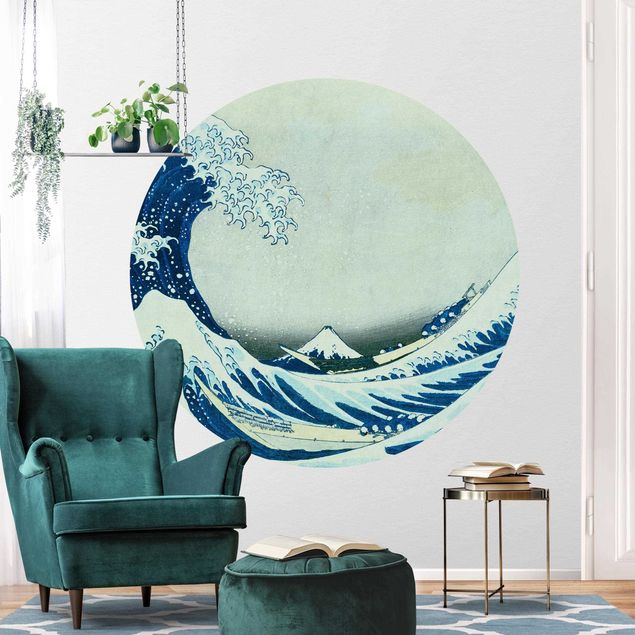 decoraçao para parede de cozinha Katsushika Hokusai - The Great Wave At Kanagawa