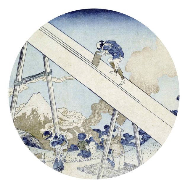 papel parede vintage Katsushika Hokusai - In The Totomi Mountains