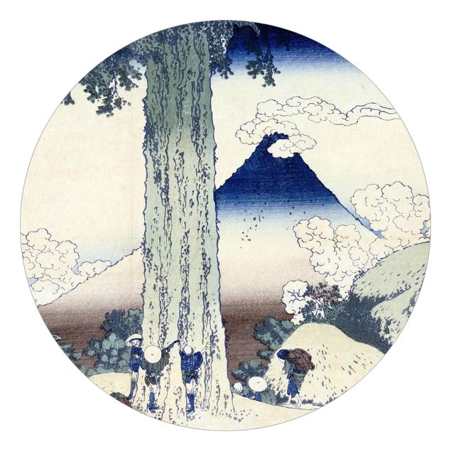 papel de parede floral vintage Katsushika Hokusai - Mishima Pass In Kai Province