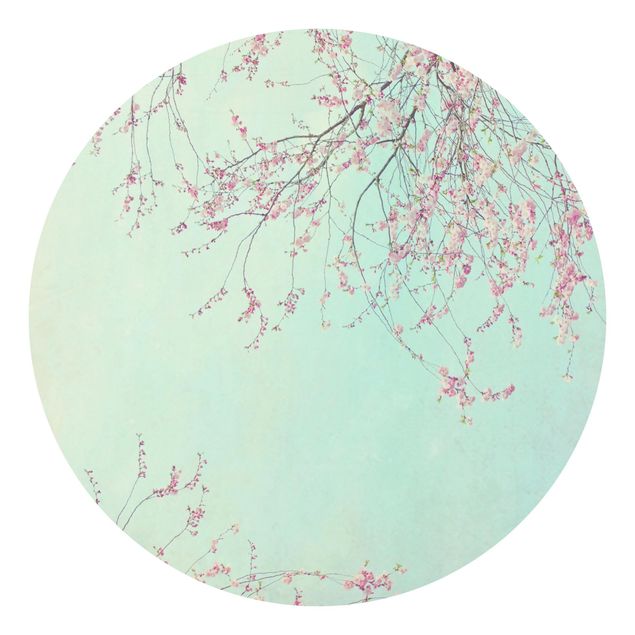 Papel de parede redondo Cherry Blossom Yearning