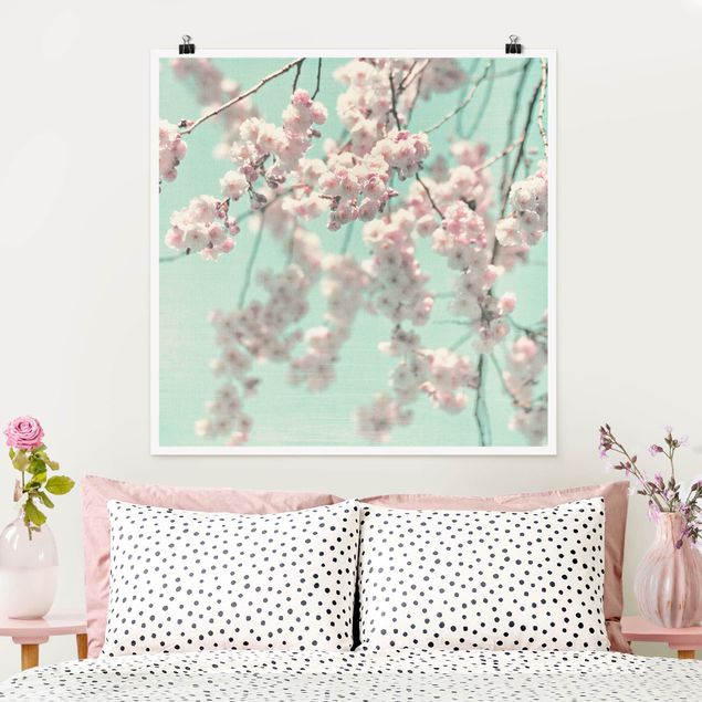 decoraçoes cozinha Dancing Cherry Blossoms On Canvas