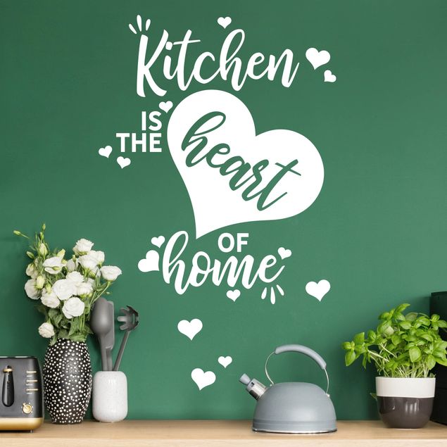 Autocolantes de parede home sweet home Kitchen Is The Heart Of Home