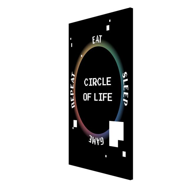 Quadros modernos Classical Video Game Circle Of Life