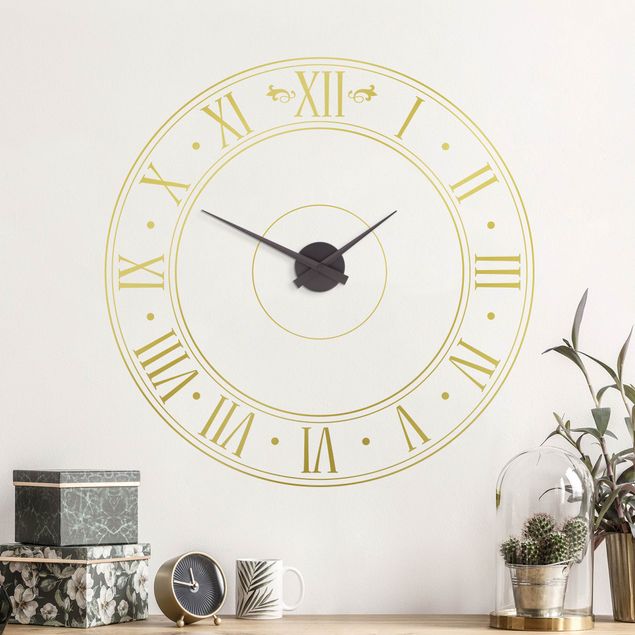 Autocolantes de parede estilo retro Classic clock