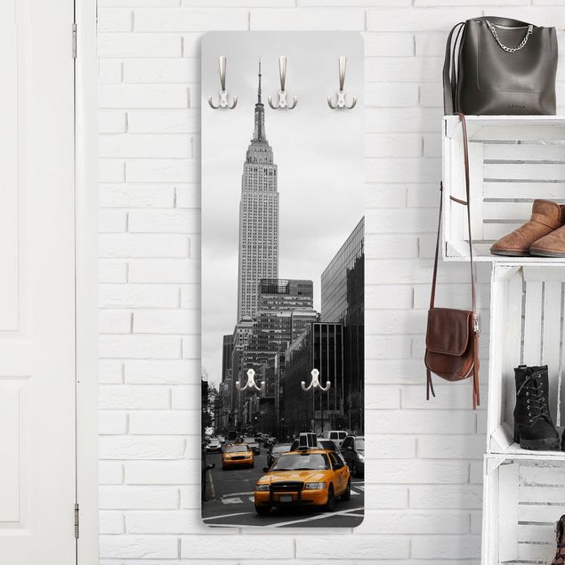 Cabides de parede em preto e branco Classic NYC