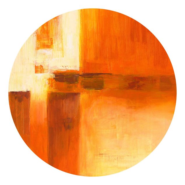 Quadros de Petra Schüssler Composition In Orange And Brown 01