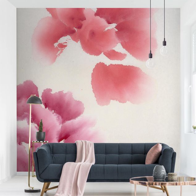 Papel de parede rosas Artistic Flora II