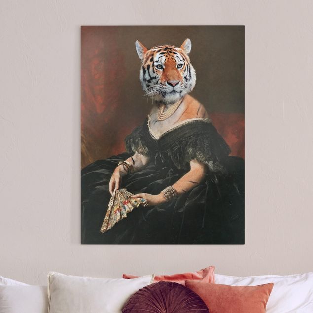 Telas decorativas tigres Lady Tiger
