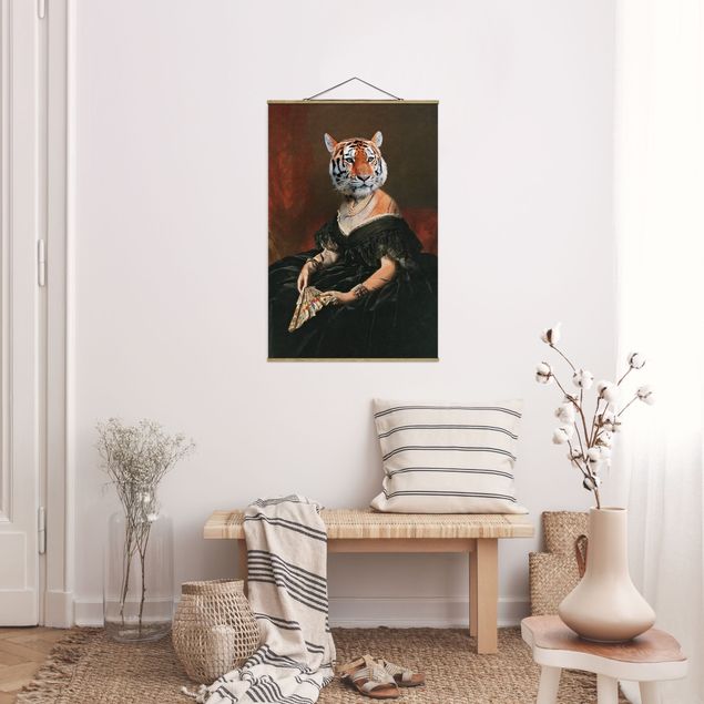 Quadros retratos Lady Tiger