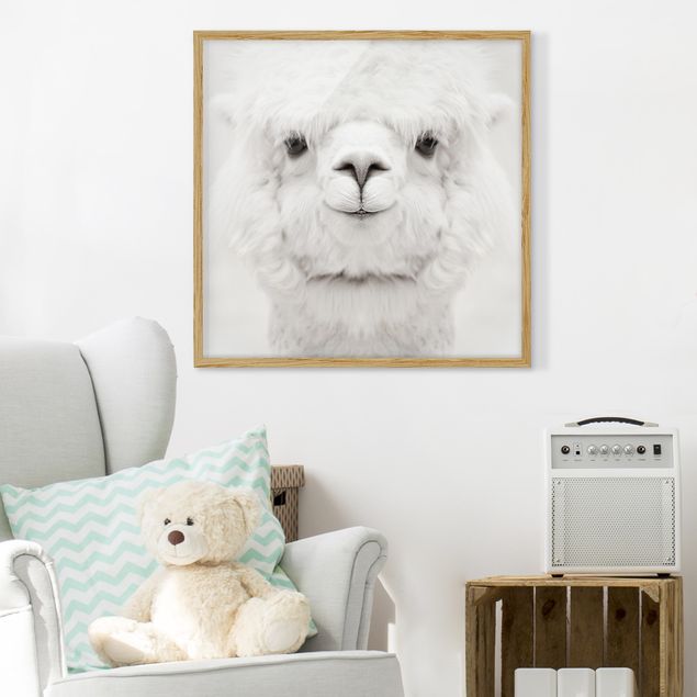 Decoração para quarto infantil Smiling Alpaca