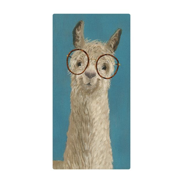 Tapete de cortiça Lama With Glasses I