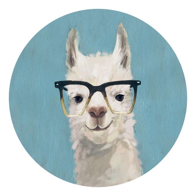 Papel de parede animais Lama With Glasses IV