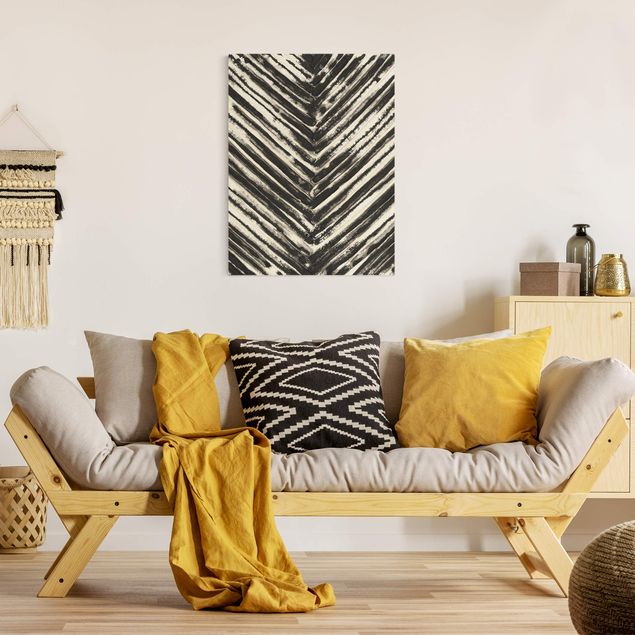 quadros modernos para quarto de casal Slats Black And White