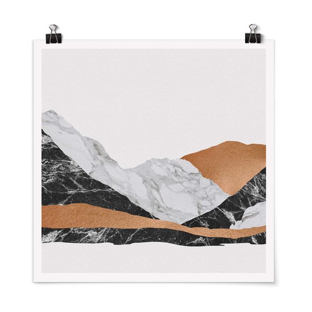 Posters quadros famosos Landscape In Marble And Copper