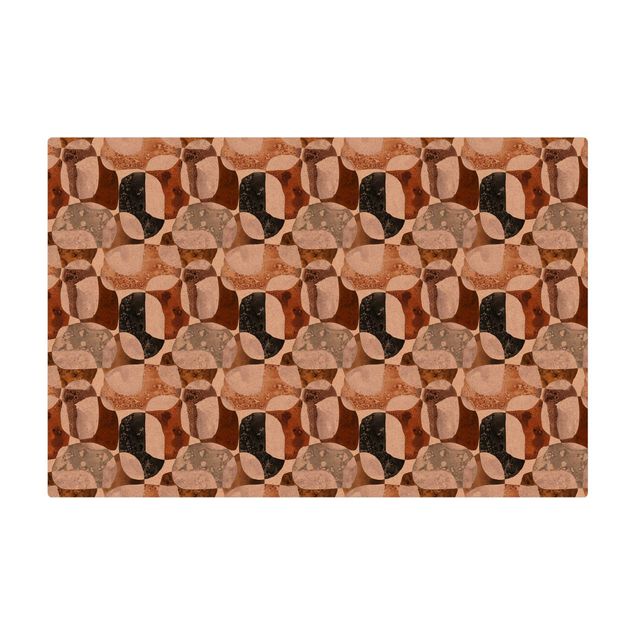Tapete de cortiça Living Stones Pattern In Brown