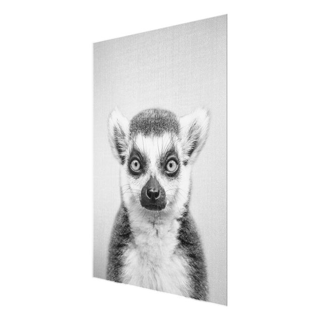 quadros preto e branco para decoração Lemur Ludwig Black And White