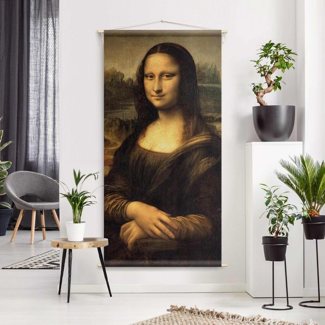 Tapeçaria de parede moderna Leonardo da Vinci - Mona Lisa
