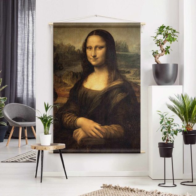 Tapeçaria de parede moderna Leonardo da Vinci - Mona Lisa