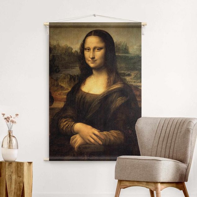 Tapeçaria de parede XXL Leonardo da Vinci - Mona Lisa