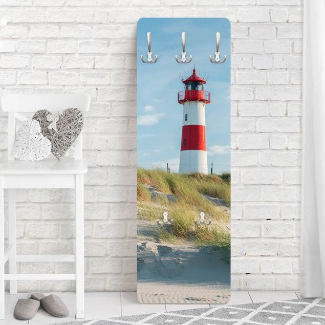 Cabides de parede praia Lighthouse At The North Sea