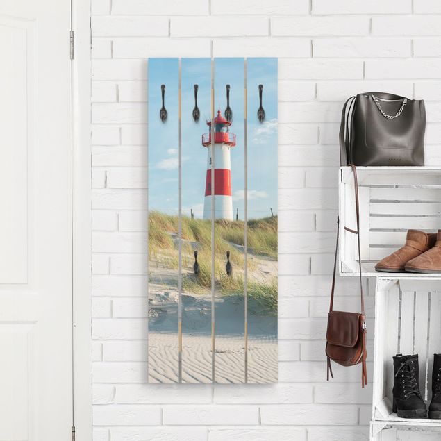 Cabides de parede praia Lighthouse At The North Sea