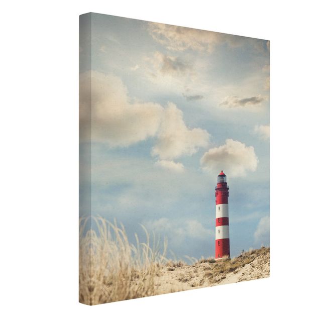 Telas decorativas paisagens Lighthouse Betwen Dunes