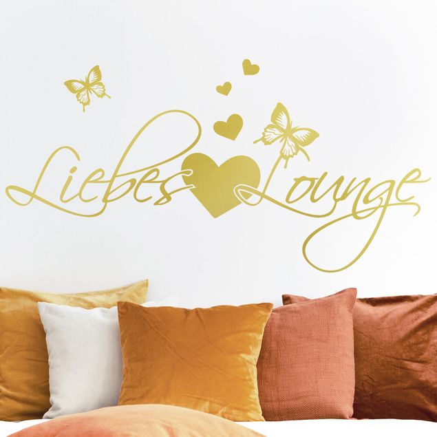 Autocolantes de parede frases Liebes Lounge