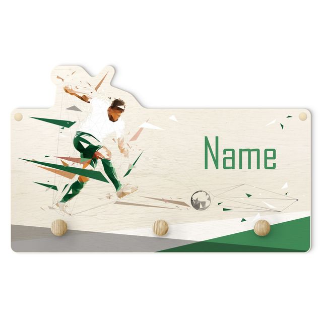 Bengaleiros de parede Favourite Club White Green With Customised Name