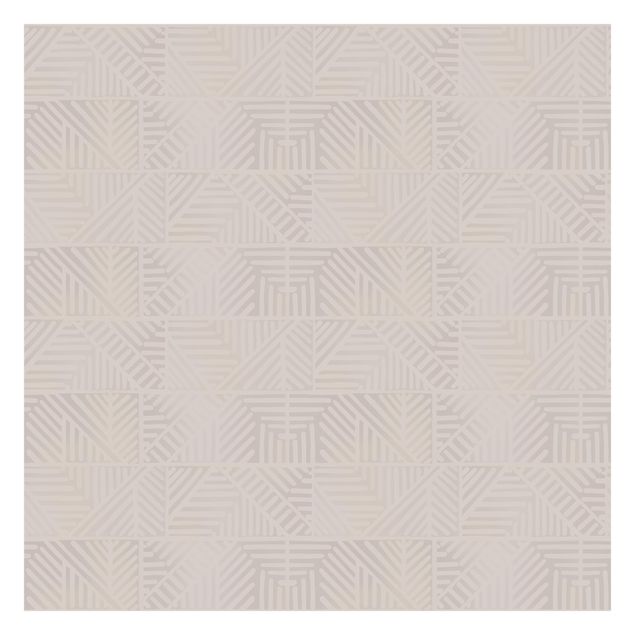Papel de parede padrões Line Pattern Stamp In Taupe