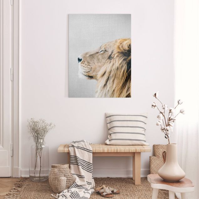 Telas decorativas leões Lion Leopold