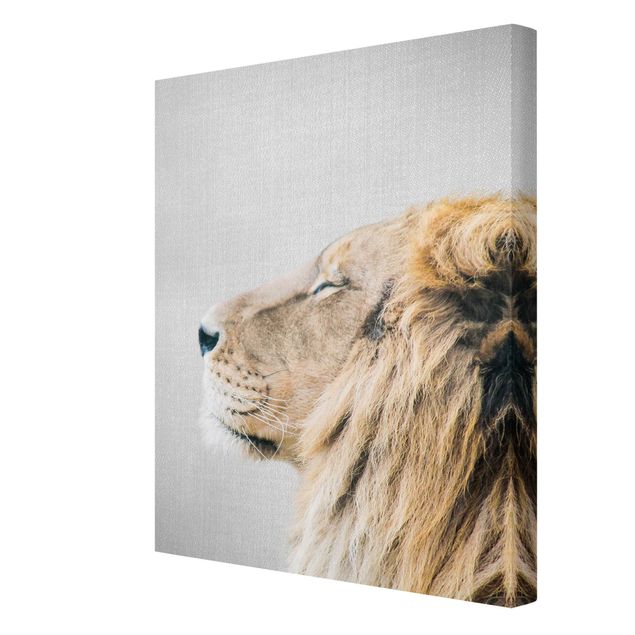 Telas decorativas animais Lion Leopold