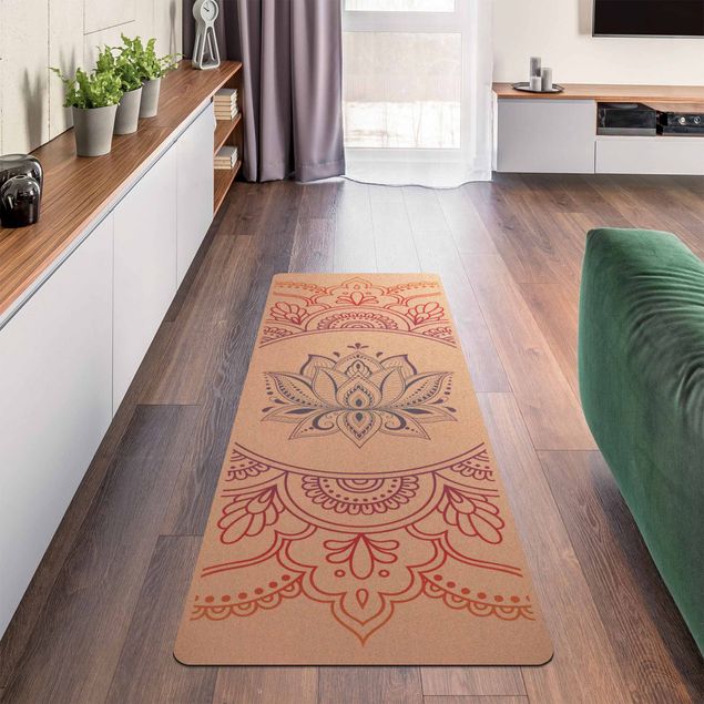 carpetes orientais Lotus Flower Rainbow