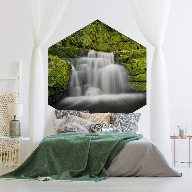 papel de parede para quarto de casal moderno Lower Mclean Falls In New Zealand