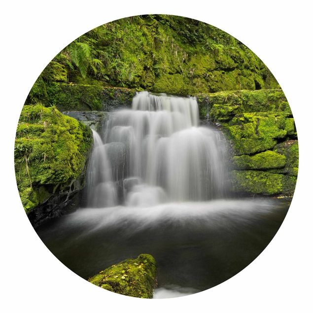 paisagens naturais papel de parede Lower Mclean Falls In New Zealand